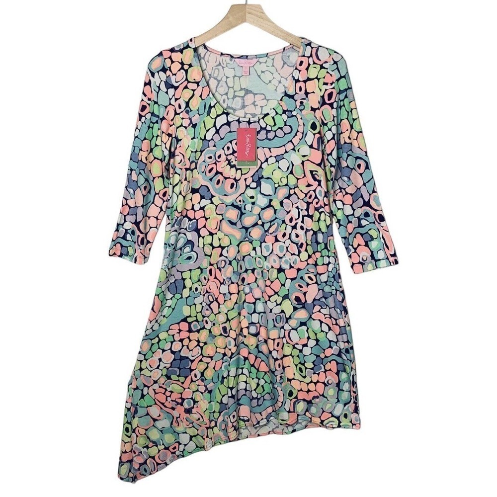 Lilly Pulitzer Ariana Asymmetric Dress Womens Size Small Gypsy Jungle NWT $168 - Picture 3 of 10